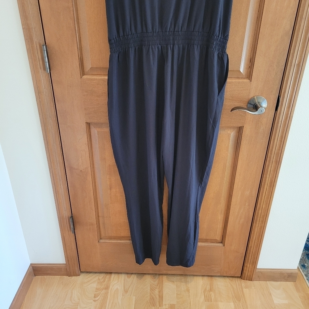 Athleta Roaming Romper Jumpsuit Black Size 16 New - Picture 10 of 10